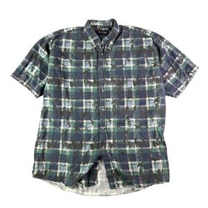 Vintage Revenge Shirtmakers Duck Print Button Down Shirt 90s Grunge Hunting L